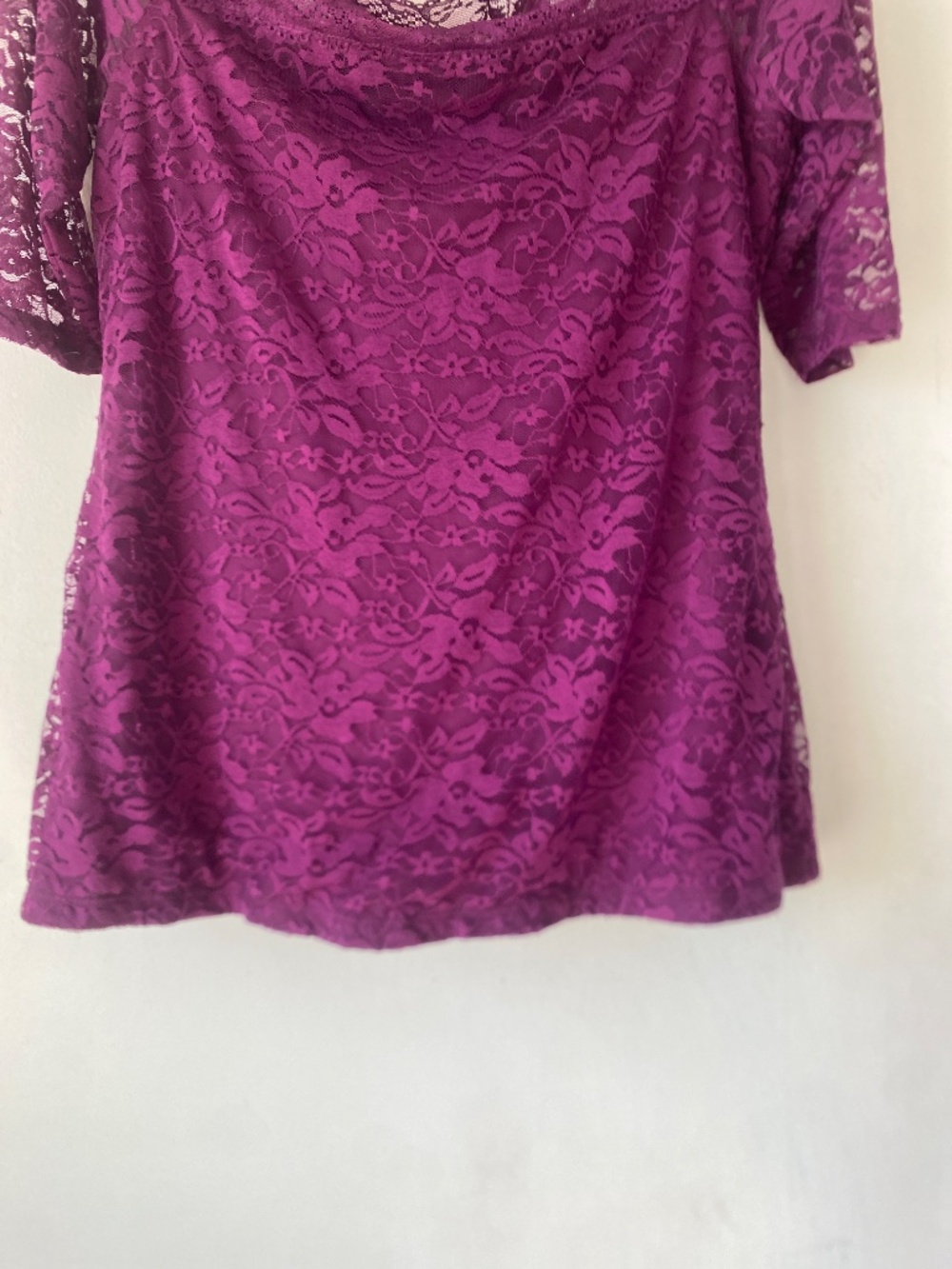 Torrid 1X  Floral Lace Top - Picture 5 of 9